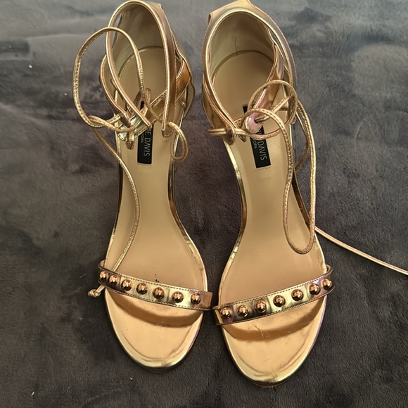 Ruthie Davis Rose Gold high sandals - Picture 3 of 5
